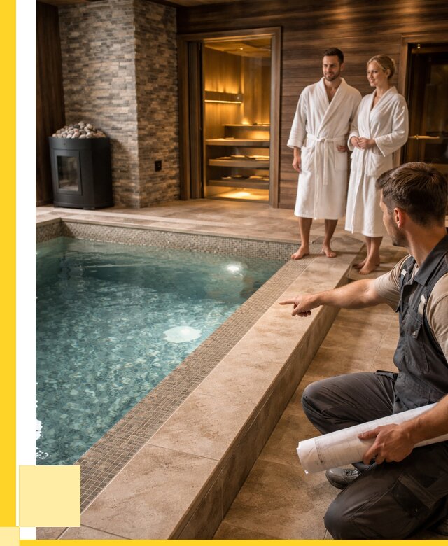 Проект бани с бассейном под ключ в Волхове от 68042 р. | ЭриданВлх