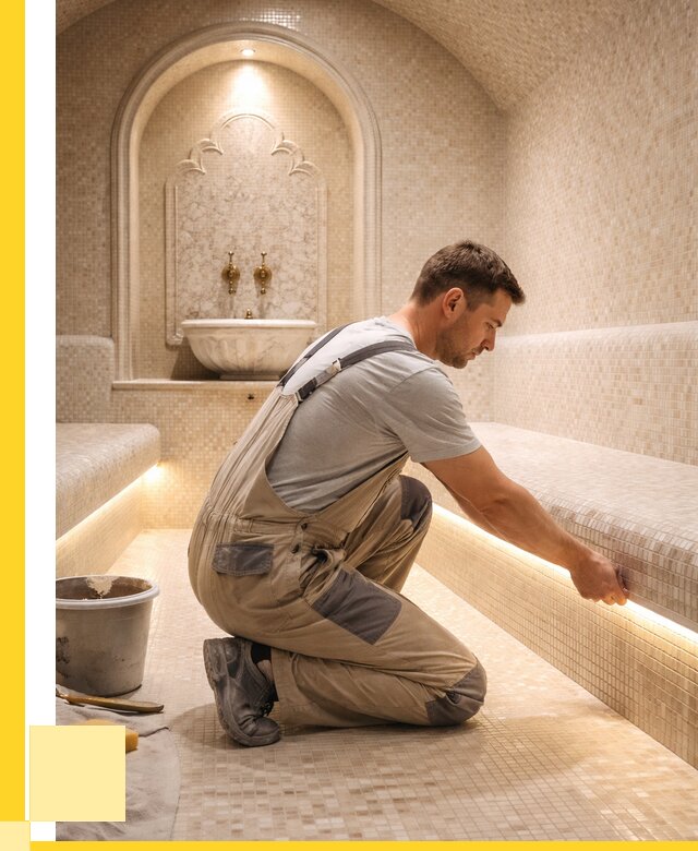 Отделка хамамов под ключ в Волхове от 5757 р. | ЭриданВлх