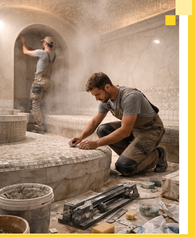 Профессиональный дизайн хамама и SPA под ключ в Волхове