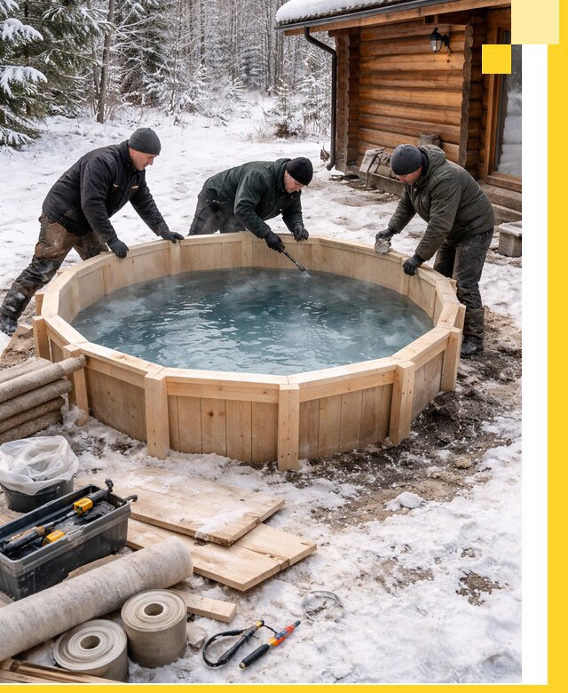 Изготовление и установка ледяных купелей под ключ в Волхове