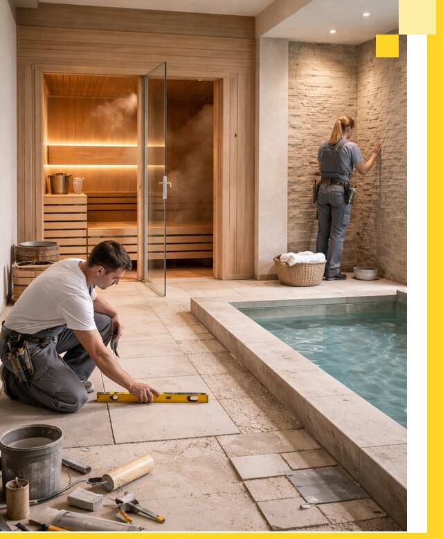 Комплексный дизайн и отделка интерьеров SPA под ключ в Волхове